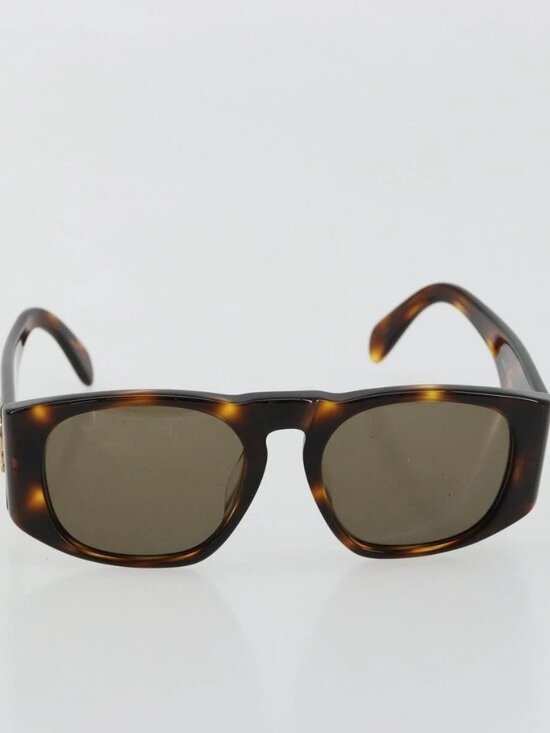 CHANEL Sunglasses Plastic Brown Gold CC Auth yk20489M main image 13